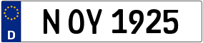 Trailer License Plate